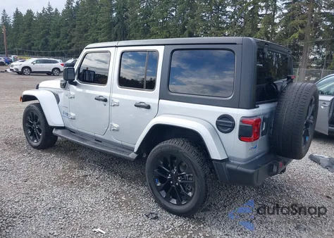 2023 Jeep Wrangler 4Xe Sahara 4X4 из США, поврежденный, VIN 1C4JJXP65PW696141